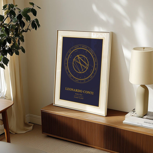 The Day you Were Born Poster - Stardust - Natal Chart 10