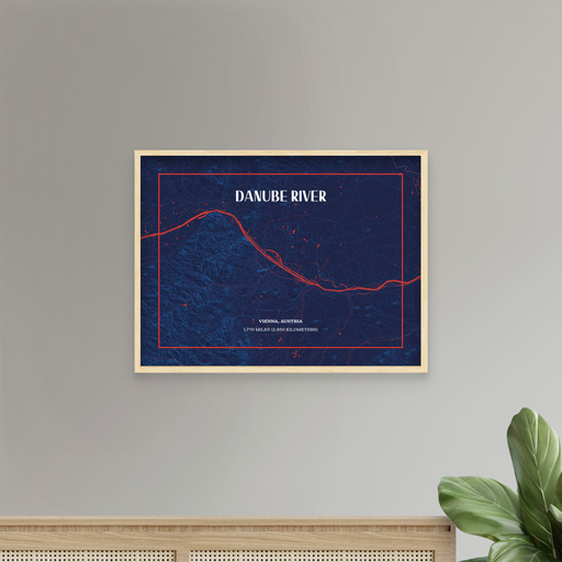 Danube River through Vienna in High Energy Poster 9