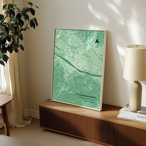 Ponte Vecchio Poster - Street Map 8