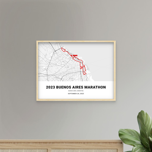 2023 Buenos Aires Marathon Poster - Route Map 10