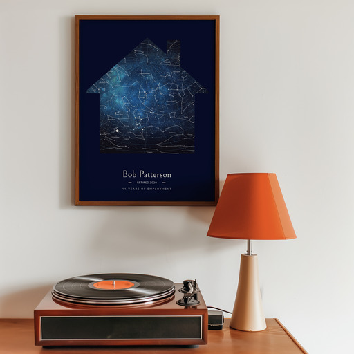 My Retirement Poster - Starry Celestial Map 9