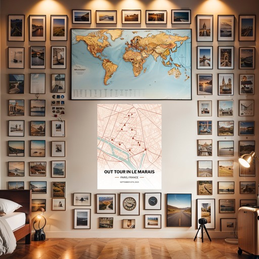 My Stay in Le Marais Poster - Route Map 8