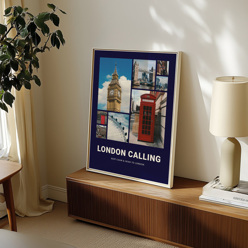 London Trip Poster - Photo Collage Print 11