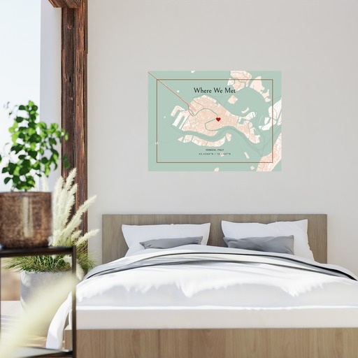 Where We Met Poster - Classic Street Map 9