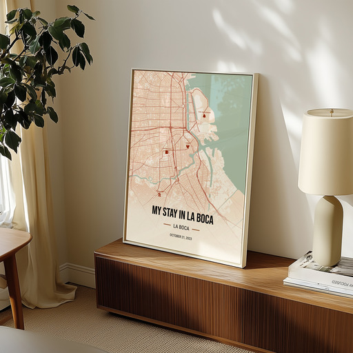 My Stay in La Boca Poster - Route Map 11