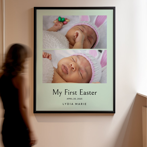 My First Easter Poster - Photo Collage Print 10