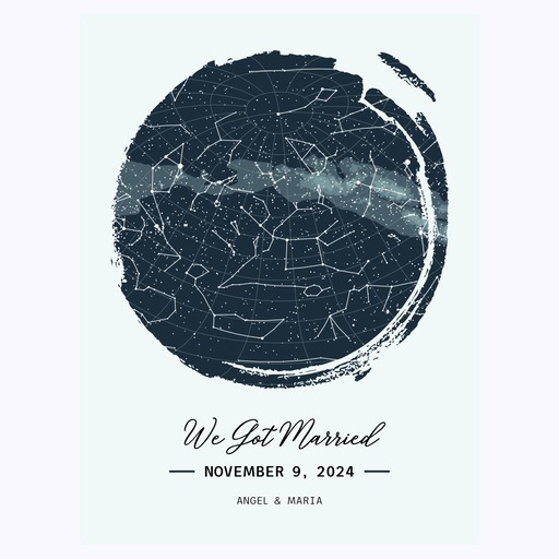 When We Got Married Poster - Celestial Map 6
