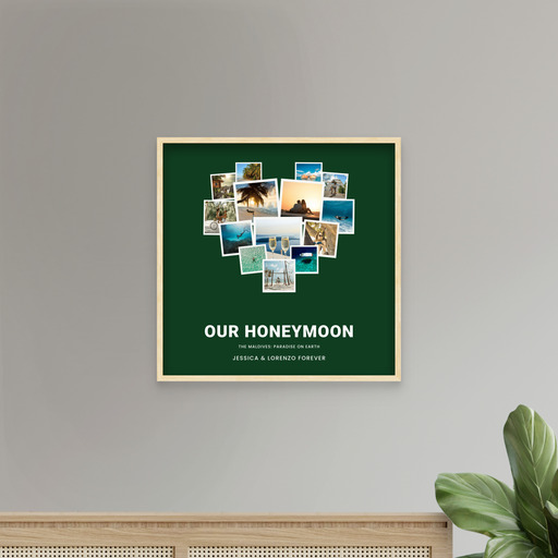 Our Honeymoon Trip Poster - Photo Collage Print 11