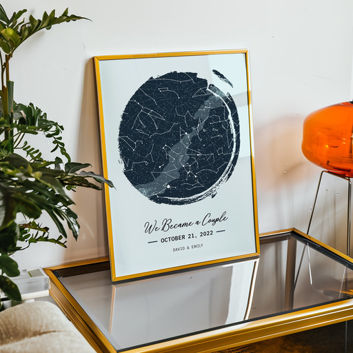 When We Became a Couple Poster - Celestial Map 11