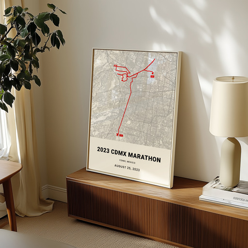 2023 Mexico City Marathon Poster - Route Map 10