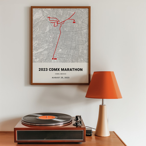2023 Mexico City Marathon Poster - Route Map 11
