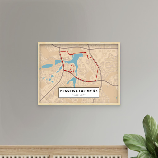 Practice for my 5k Poster - Route Map 10