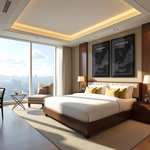 Our Anniversary Trip Poster for Him - Route Map 8