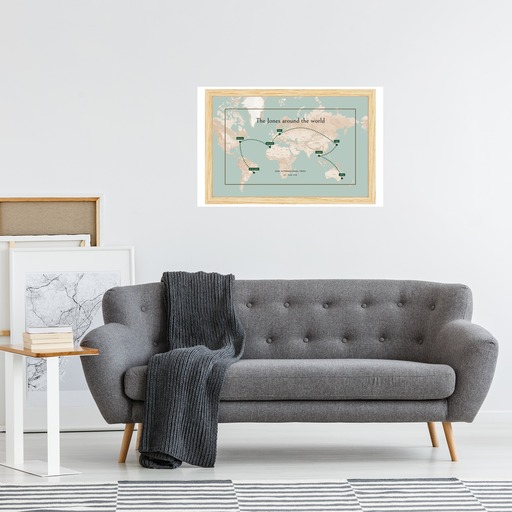 COPY of Our International Trip Poster - Route Map 10