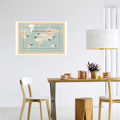 COPY of Our International Trip Poster - Route Map 11