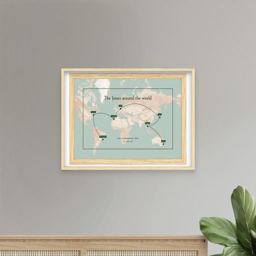 COPY of Our International Trip Poster - Route Map 8