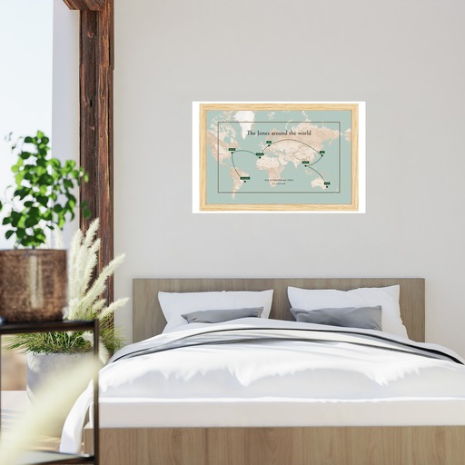 COPY of Our International Trip Poster - Route Map 9