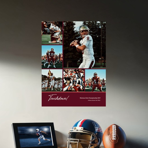 Football Championship Poster - Photo Collage Print 8