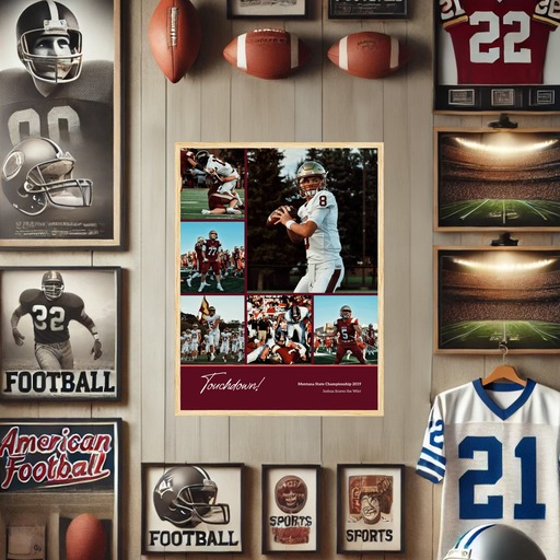 Football Championship Poster - Photo Collage Print 9