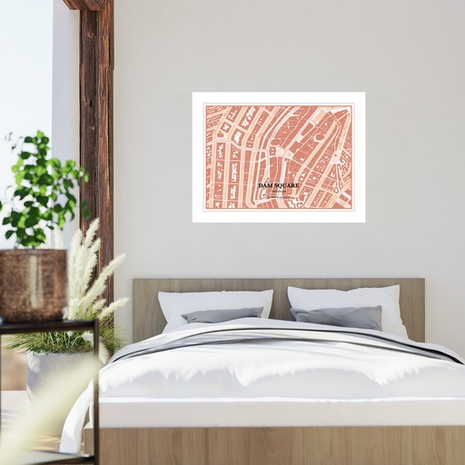 Dam Square Poster - Street Map 9