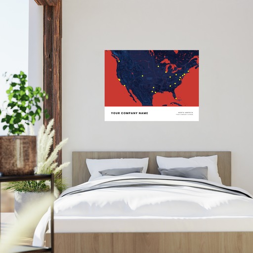 Our North America Locations Map Poster - Street Map 8