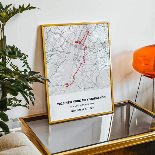 2023 New York City Marathon Poster - Route Map 10