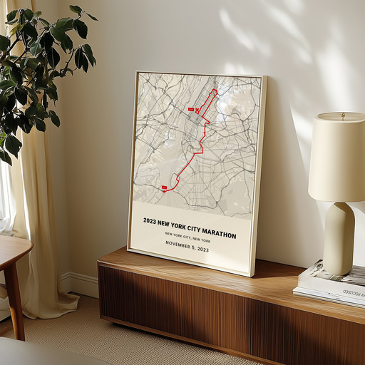 2023 New York City Marathon Poster - Route Map 7
