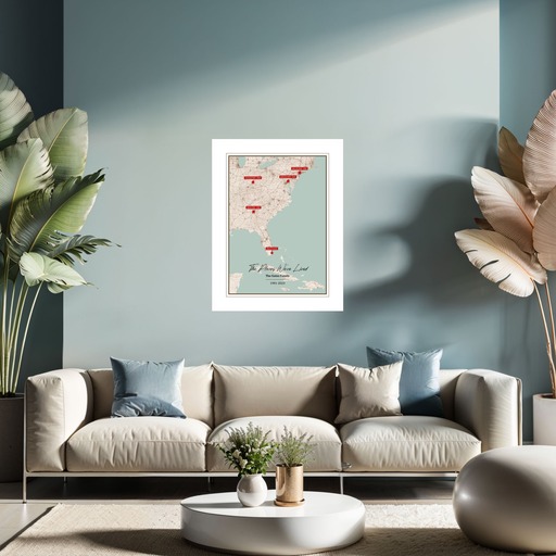 The Places We Lived In Poster - Street Map 8