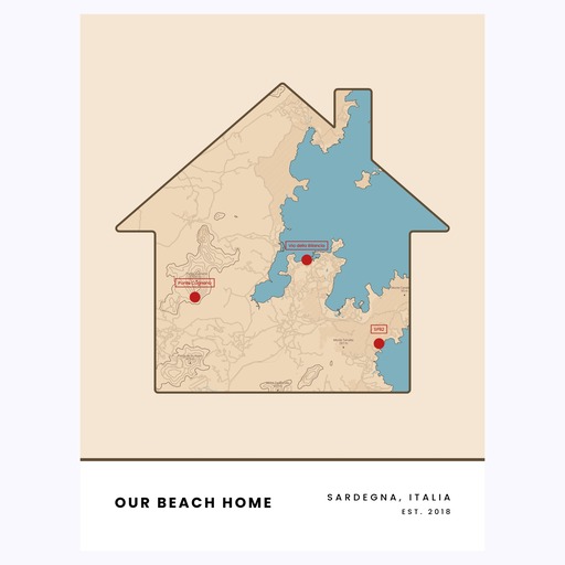 Our Beach Home Poster - Street Map 6