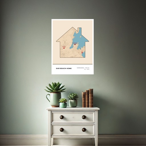 Our Beach Home Poster - Street Map 7