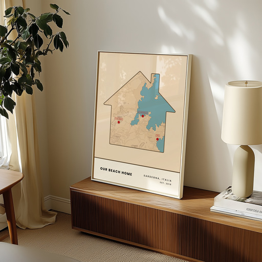 Our Beach Home Poster - Street Map 9