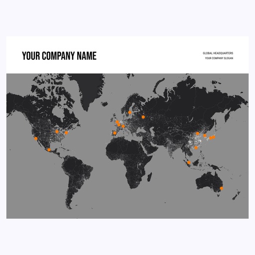 Our Global Headquarters Map Poster - Street Map 6