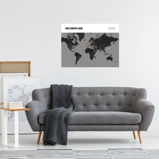 Our Global Headquarters Map Poster - Street Map 9