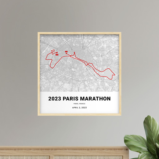2023 Paris Marathon Poster - Route Map 9