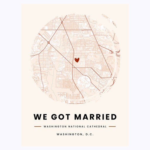 Where We Got Married Poster - Street Map 6