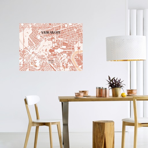 Vatican City Poster - Street Map 10