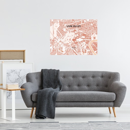 Vatican City Poster - Street Map 9