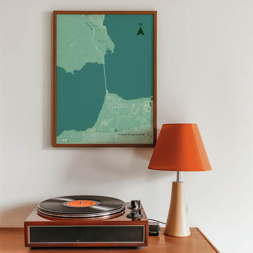Golden Gate Bridge Poster - Street Map 8