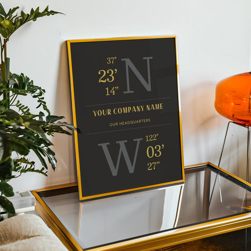 Our Headquarters Poster - Coordinates 10