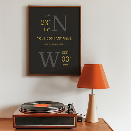 Our Headquarters Poster - Coordinates 8