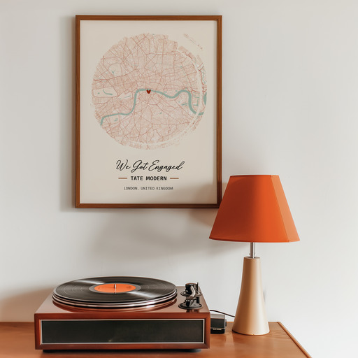 Where We Got Engaged Poster - Street Map 10