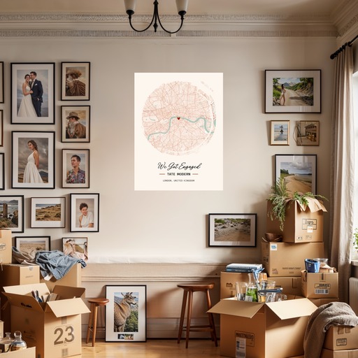 Where We Got Engaged Poster - Street Map 7