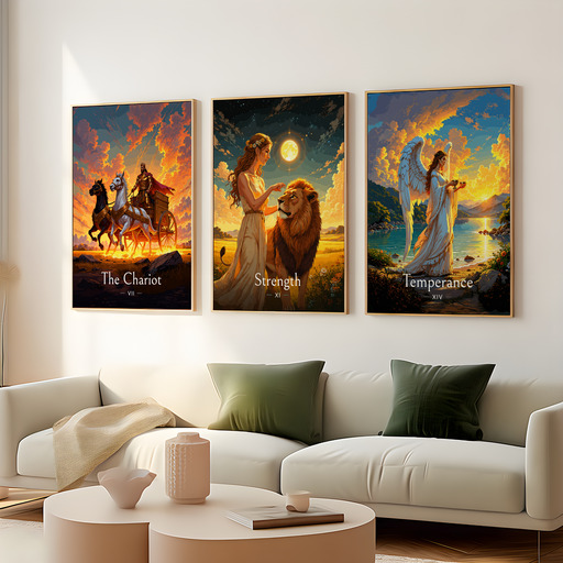 Strength in Enchanted Surrealism Print - Custom Tarot Card Poster 7