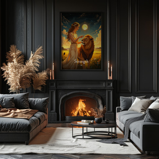 Strength in Enchanted Surrealism Print - Custom Tarot Card Poster 9