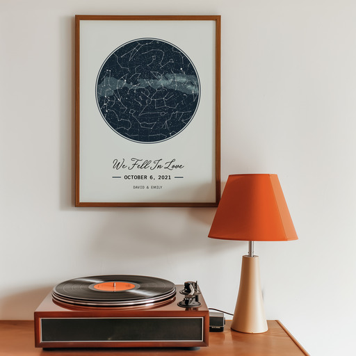 When We Fell in Love Poster - Celestial Map 10