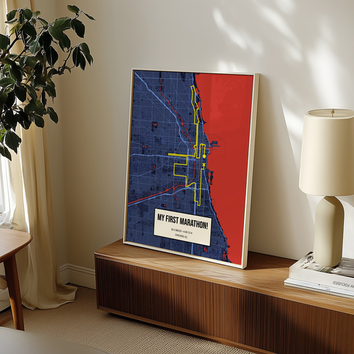 My First Marathon Poster - Route Map 10