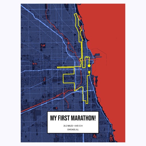 My First Marathon Poster - Route Map 6