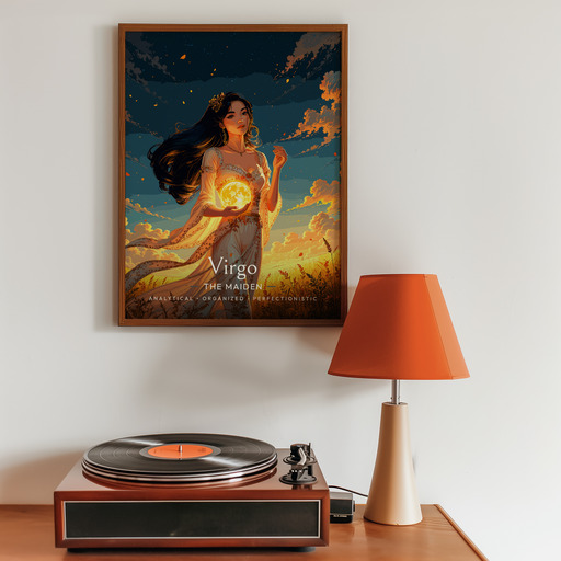 Virgo in Enchanted Surrealism Print - Custom Zodiac Sign Poster 10