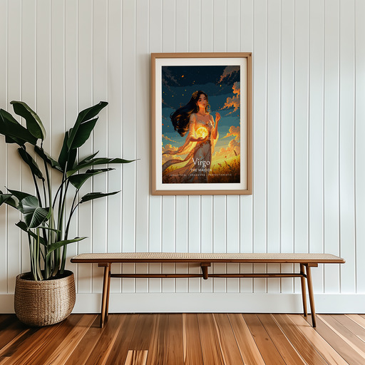 Virgo in Enchanted Surrealism Print - Custom Zodiac Sign Poster 8