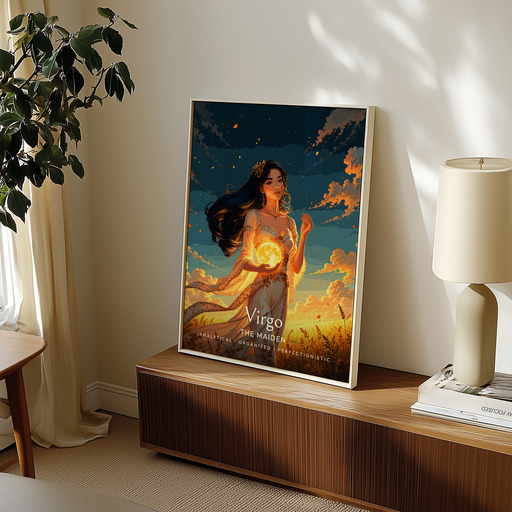 Virgo in Enchanted Surrealism Print - Custom Zodiac Sign Poster 9